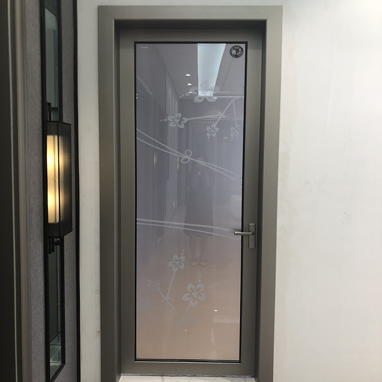 Thermal break profile with double or triple glazing for high-end casement door